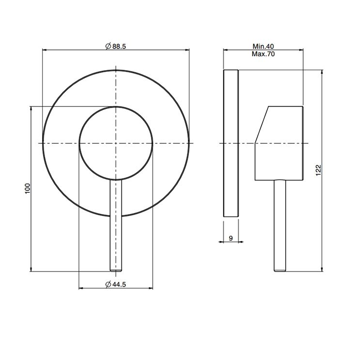 Fima Carlo Frattini Spillo Tech Смеситель для душа, встраиваемый, цвет: золото Fima Carlo Frattini Spillo Tech Смеситель для душа, встраиваемый, цвет: золото
