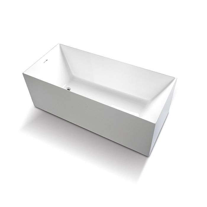 Gruppo Treesse Ilia Ванна 170x75xh60 см. прямоугольная отдельностоящая из акрила, со щелевым переливом, цвет белый матовый ЦЕНА со склада)