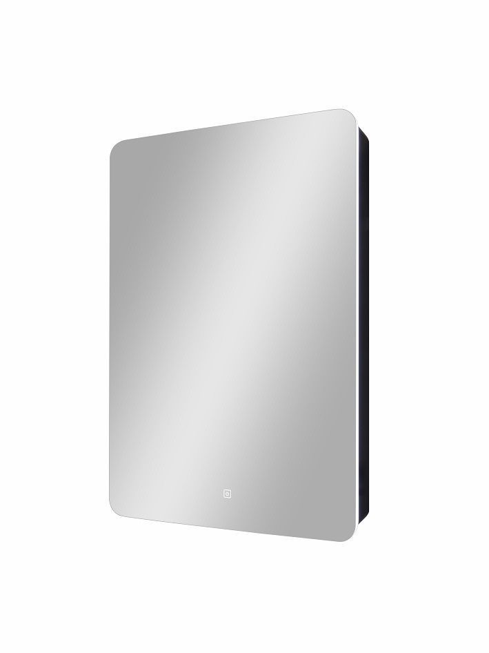 Зеркало-шкаф с подсветкой ART&MAX LECCE AM-Lec-560-850-1D-L-DS-F-Nero, артикул AM-Lec-560-850-1D-L-DS-F-Nero