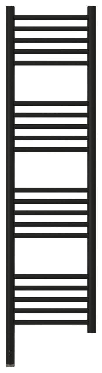 Полотенцесушитель, Сунержа, Богема 3.0, электрический, ширина, мм-332, глубина, мм-75, высота, мм-1200, подключение-слева, электрокомплект-МЭМ, мощность, Вт-300, материал-нержавеющая сталь, цвет-черный матовый