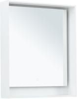 Зеркало Aquanet Милан 70 белый глянец Зеркало Aquanet Милан 70 белый глянец