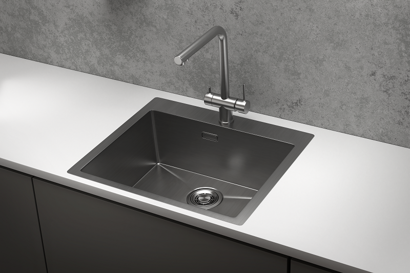 Кухонная мойка GRANULA (5951, СТАЛЬ САТИН), артикул 5951, СТАЛЬ САТИН