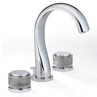 THG PARADISE Смеситель для раковины на 3 отверстия, с донным клапаном, цвет хром