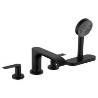 Смеситель для ванны, Hansgrohe, Vivenis, тип открывания воды-духвентильный, тип регулирования воды-керамический узел смешивания, монтаж-на край ванны, отверстия для монтажа-4, вынос излива, мм-200, ручной душ-в комплекте, внутренняя часть-необходимо заказ Смеситель для ванны, Hansgrohe, Vivenis, тип открывания воды-духвентильный, тип регулирования воды-керамический узел смешивания, монтаж-на край ванны, отверстия для монтажа-4, вынос излива, мм-200, ручной душ-в комплекте, внутренняя часть-необходимо заказ