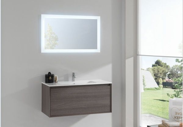 IBX LUXOR, тумба под раковину 100 см, 1 ящ. наруж./1 ящ. внутр., цвет пино джексон