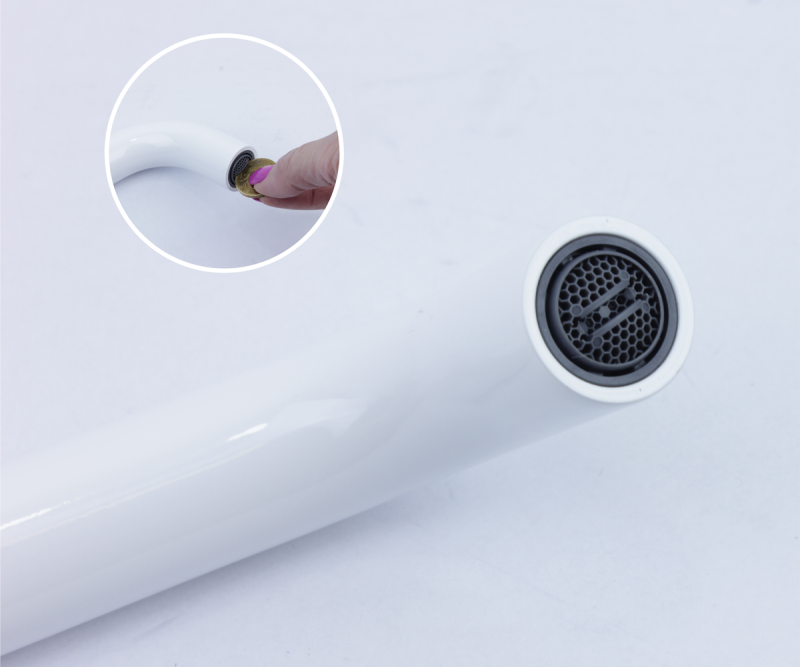 Смеситель для раковины настенный Bronze de Luxe SCANDI 14511W, белый, артикул 14511W