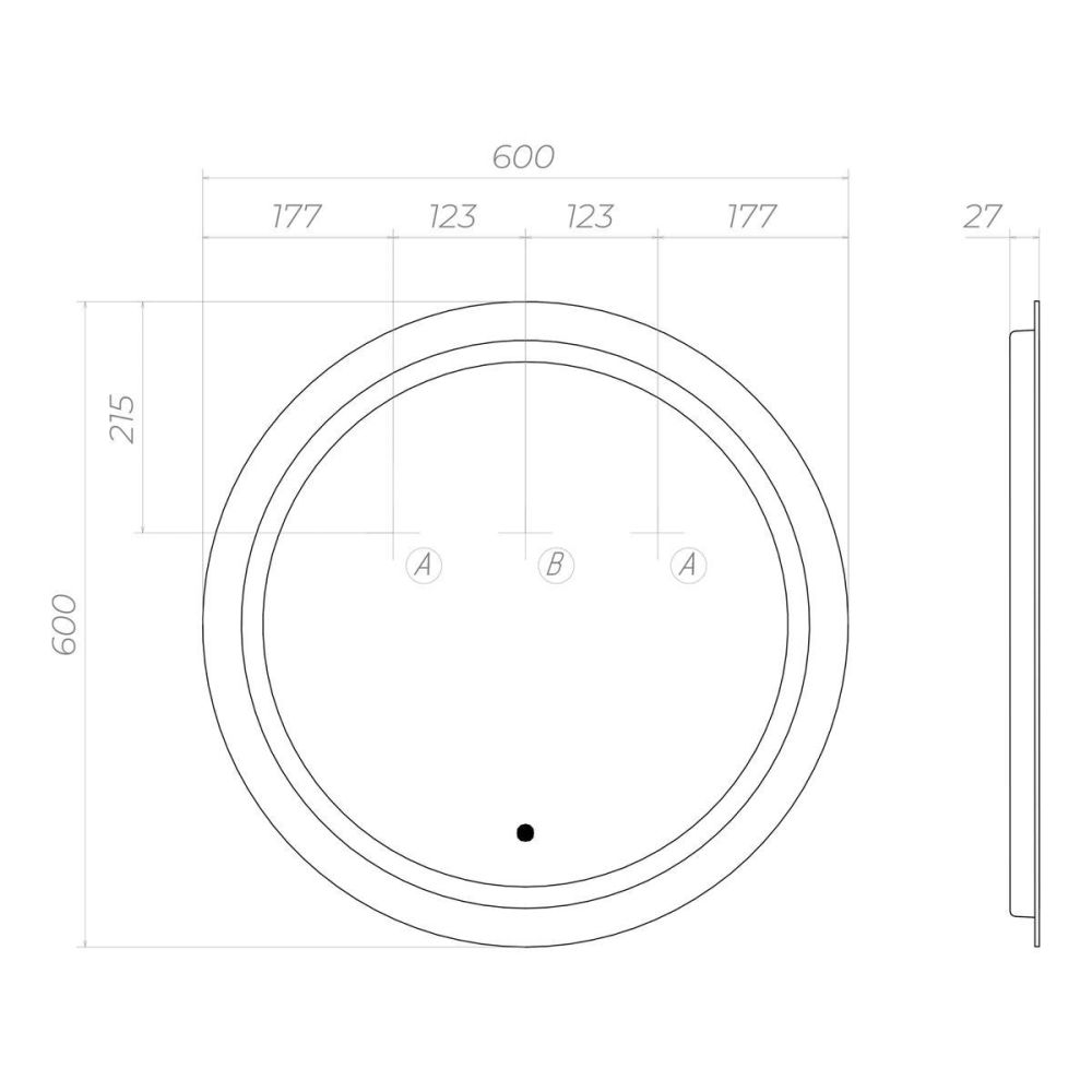 Зеркало VIGO Holly Classic 600, артикул z.HOL.60 Classic