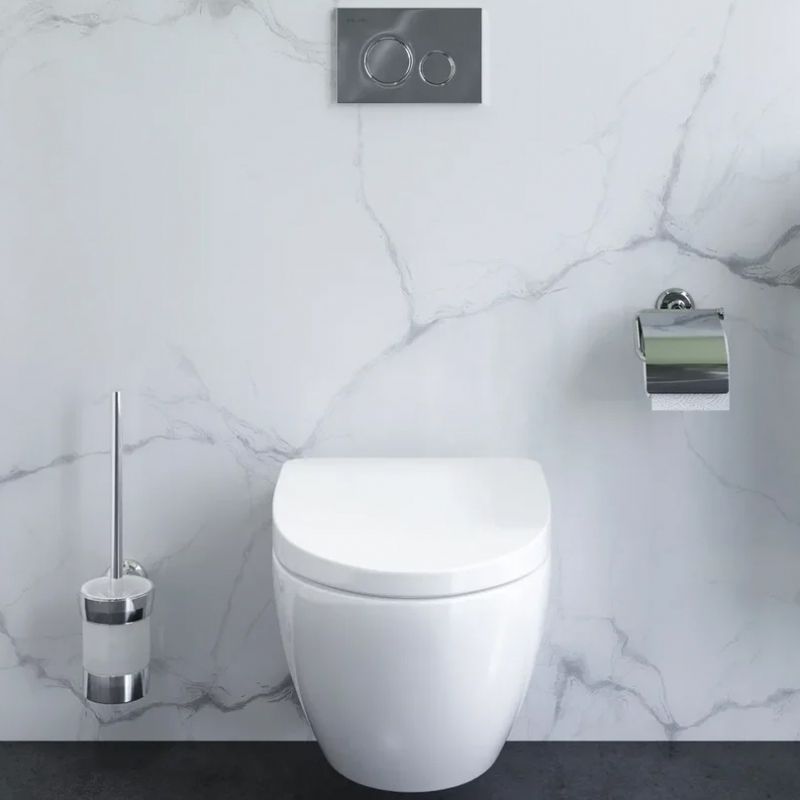 Комплект унитаза с инсталляцией AM.PM Awe CK11FB с сиденьем Микролифт с клавишей смыва Хром и аксессуарами для ванной комнаты Комплект унитаза с инсталляцией AM.PM Awe CK11FB с сиденьем Микролифт с клавишей смыва Хром и аксессуарами для ванной комнаты