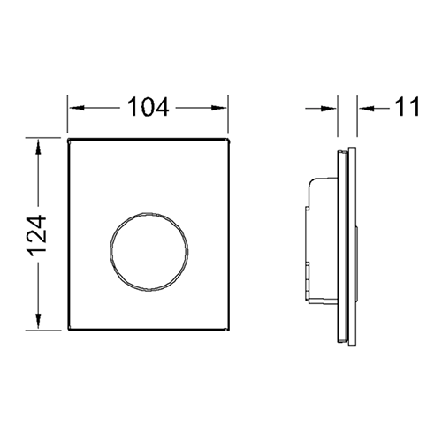 TECEloop Urinal, стекло белое, клав. белая. TECEloop Urinal, стекло белое, клав. белая.