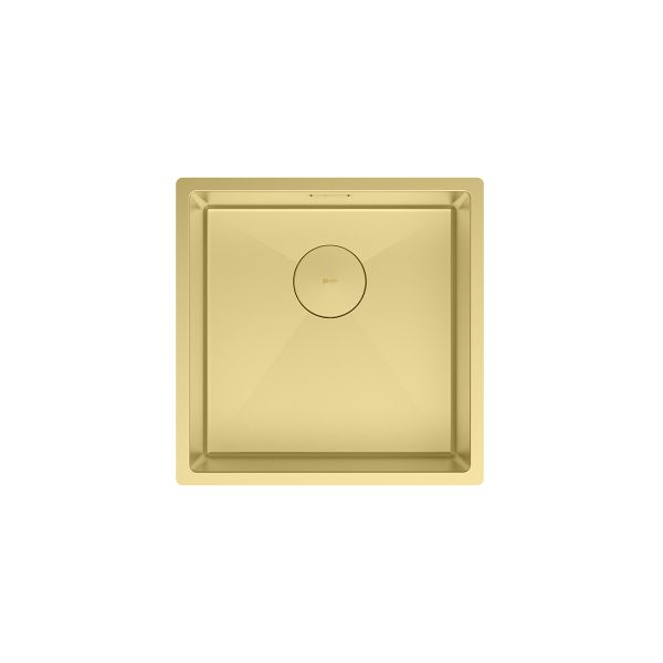 Кухонная мойка Lemark OLANGA 440 прямоугольная из нержавеющей стали цвет: светлое золото (9938122)