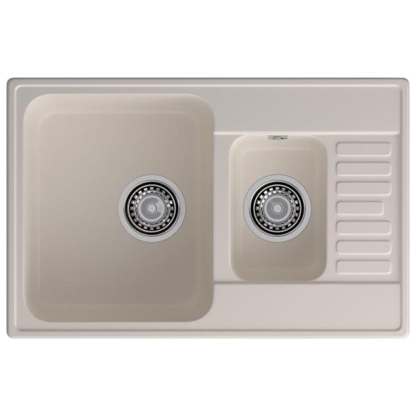 Кухонная мойка GranFest QUARZ 21К, белый