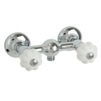 OLIVIA Смеситель для душа внешний, выход М1/2", бел./хром