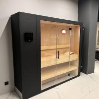 KLAFS S1 Сауна раздвижная 2320х1600(600)хh2110 мм, размер L с прозрачным стеклом, вн. отд. хемлок, Varius 6,0 кВт, внешняя отделка: чёрный матовый KLAFS S1 Сауна раздвижная 2320х1600(600)хh2110 мм, размер L с прозрачным стеклом, вн. отд. хемлок, Varius 6,0 кВт, внешняя отделка: чёрный матовый