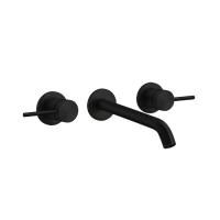 GESSI 316 Встраиваемый смеситель с изливом 200-180мм (внешние части), цвет:Black XL