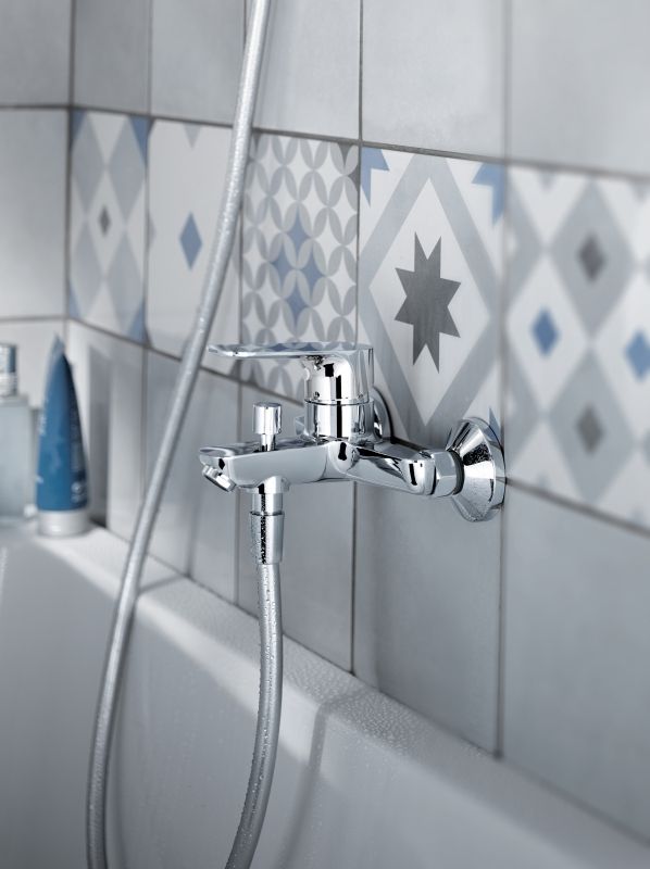 Смеситель для ванны с душем  JACOB DELAFON OSCAR E29844-CP (хром, L-15,8), шт