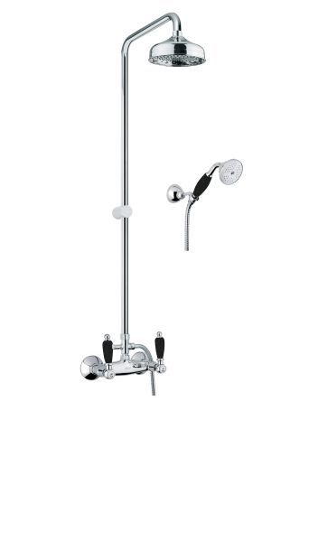 Душевая система Fiore COLONIALE BLACK 22CR0620, хром