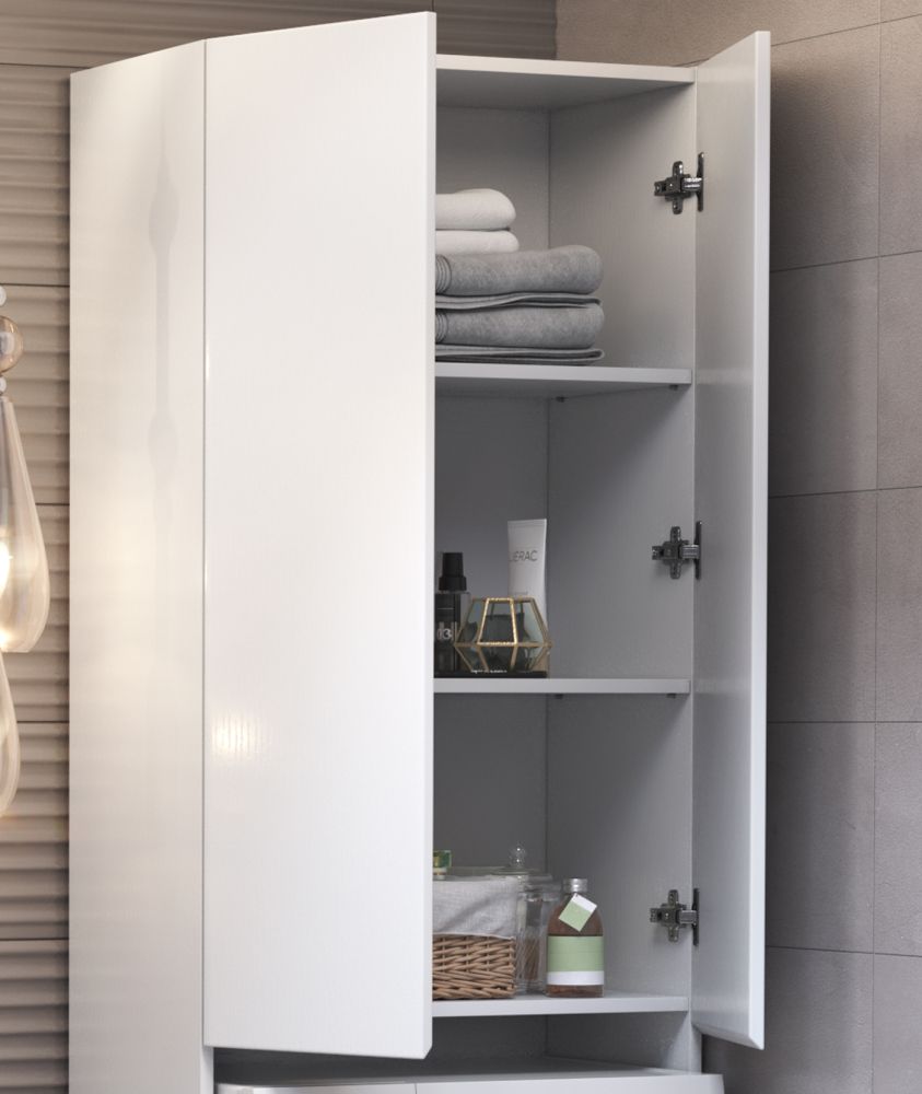 Шкаф напольный VIGO Wing shnr.WIN.64.2D белый, 64 см