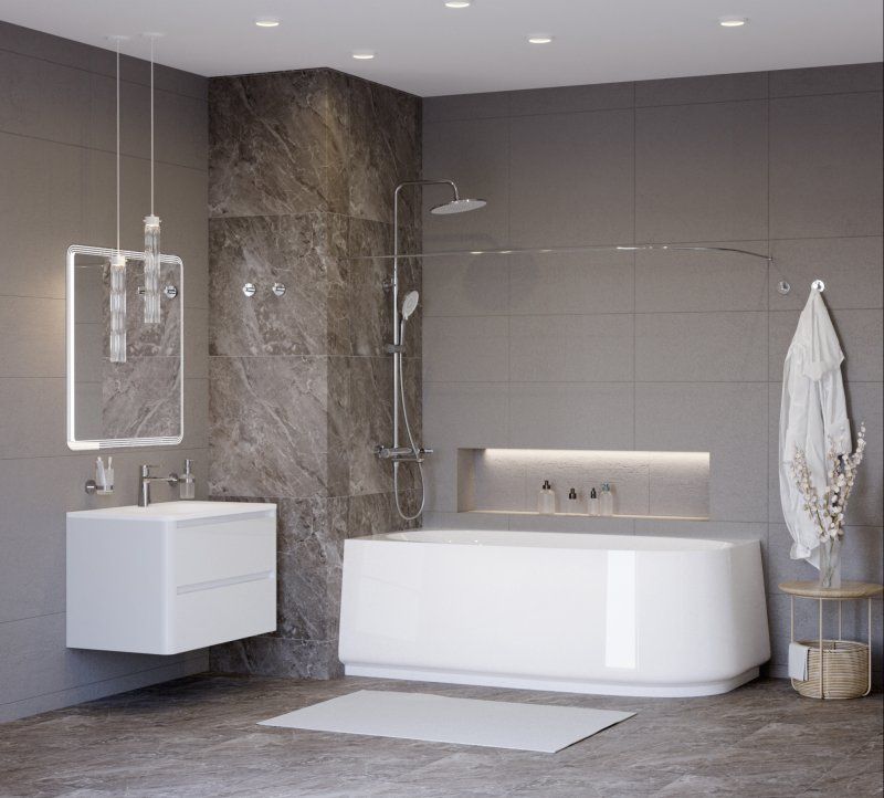 Акриловая ванна угловая левосторонняя CEZARES CZR-LUX-CORNER-165-80-58-L, артикул CZR-LUX-CORNER-165-80-58-L