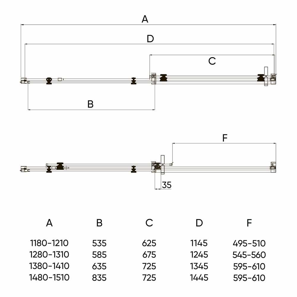 Душевая дверь Veconi Vianno VN-74, 1300x1950, хром, стекло прозрачное