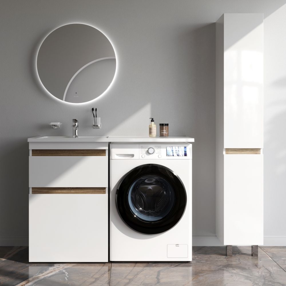 M85AFSX0602WG X-Joy, База под столешницу для стиральной машины, напольная, 60 см, 2 ящика, белый гля M85AFSX0602WG X-Joy, База под столешницу для стиральной машины, напольная, 60 см, 2 ящика, белый гля