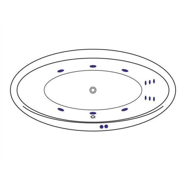 Ванна EXCELLENT Lumina 190x95 "LINE" (золото)