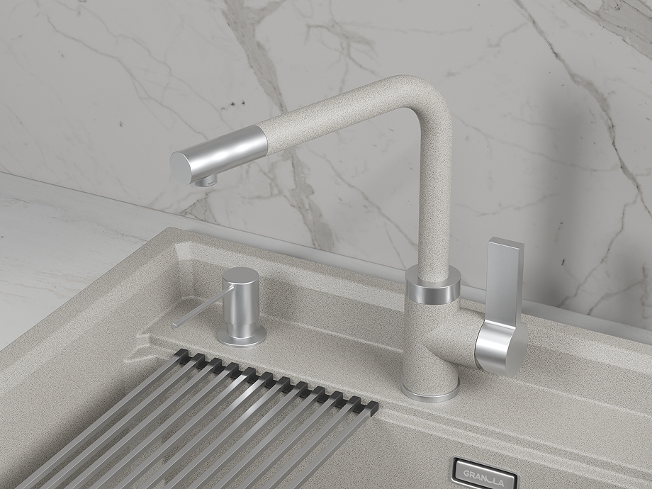 Смеситель для кухни GRANULA (5504, БАЗАЛЬТ), артикул 5504, БАЗАЛЬТ
