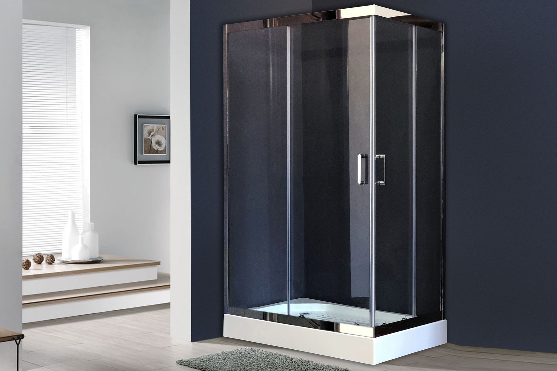 Душевой уголок Royal Bath RB HPD-T-CH 120х90х185 (прозрачное)