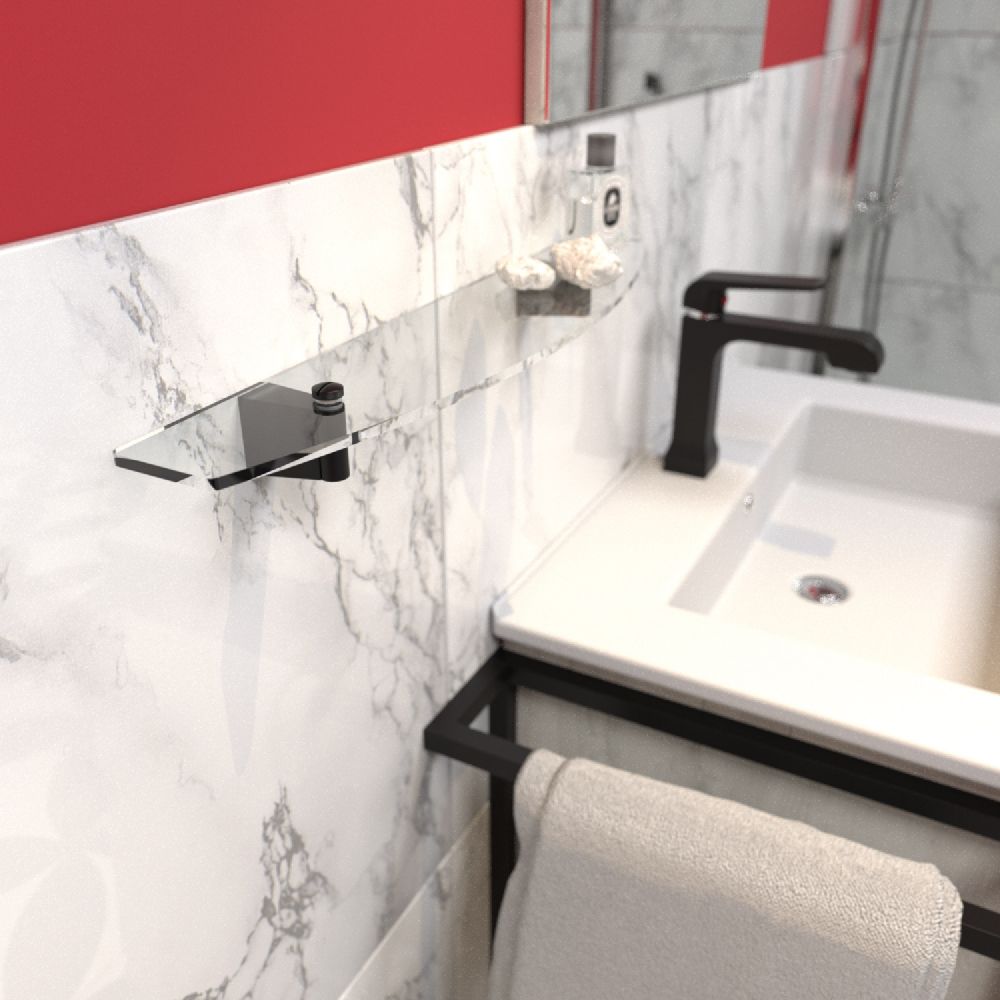 Полка стеклянная FIXSEN TREND FX-97803, черный