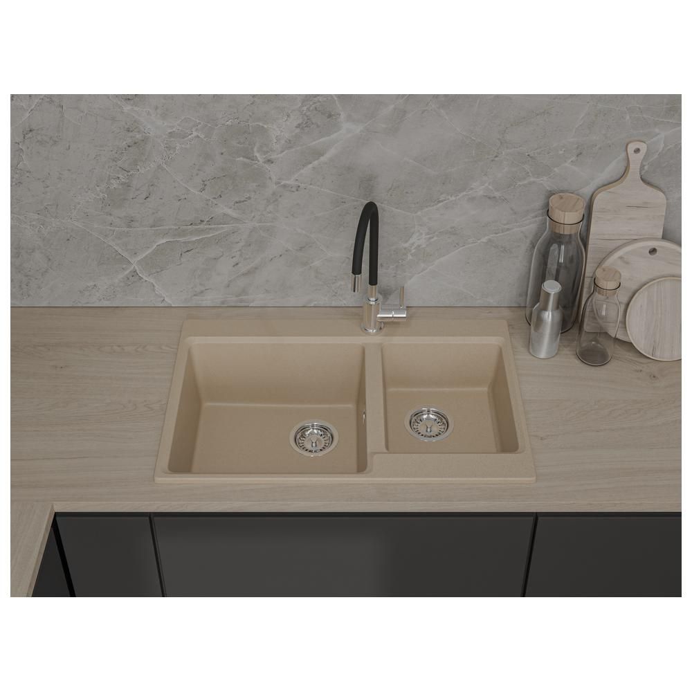 Кухонная мойка GranFest LEVEL 780K, песочный, артикул LV-780K песочный