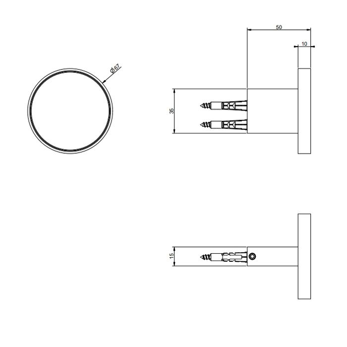 GESSI Origini Крючок настенный. В комплект входит отделочная вставка., цвет Warm Bronze Br. PVD GESSI Origini Крючок настенный. В комплект входит отделочная вставка., цвет Warm Bronze Br. PVD