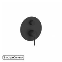 Смеситель для душа скрытого монтажа EXCELLENT Pi AREX.1245BL (черный мат)