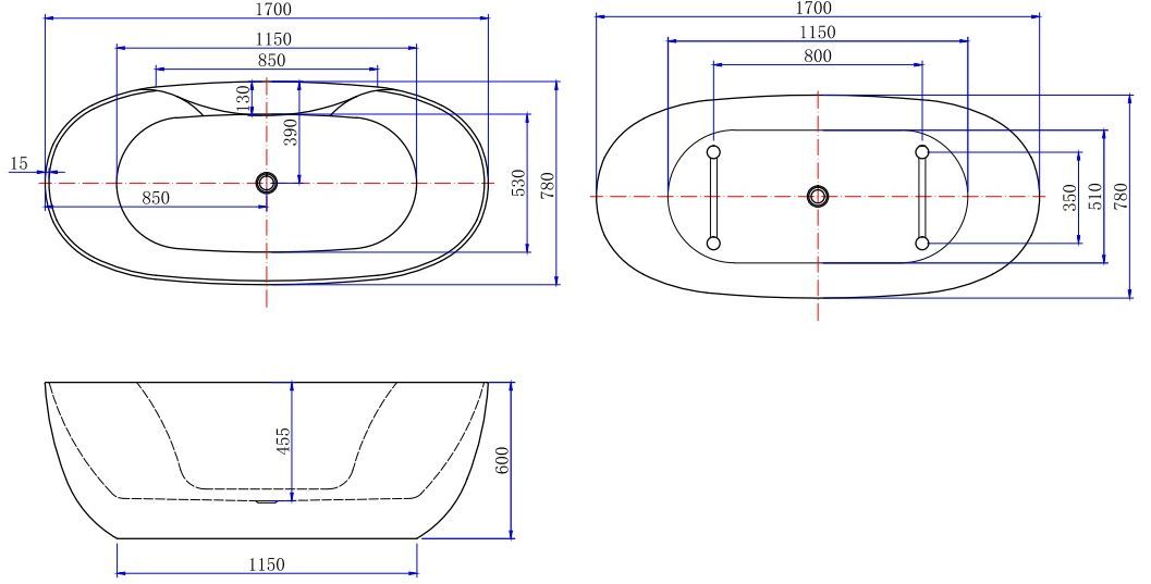 Акриловая ванна Aquanet Family Sweet 170x78 155778-GW-MB Акриловая ванна Aquanet Family Sweet 170x78 155778-GW-MB