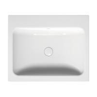 BETTE One Раковина встраиваемая на столешницу 600×495×130 мм, без отв под смес.с перел. с крепл. в компл.цвет белый
