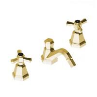 Stella Eccelsa Смеситель для биде на 3 отверстия 3601, с донным клапаном, цвет: золото 24К