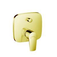 Смеситель для душа, Hansgrohe, Talis E, тип открывания воды-однорычажный, тип регулирования воды-керамический узел смешивания, тип установки-встраиваемый, внутренняя часть-необходимо заказать, цвет-полированное золото, регулируемое ограничение температуры Смеситель для душа, Hansgrohe, Talis E, тип открывания воды-однорычажный, тип регулирования воды-керамический узел смешивания, тип установки-встраиваемый, внутренняя часть-необходимо заказать, цвет-полированное золото, регулируемое ограничение температуры