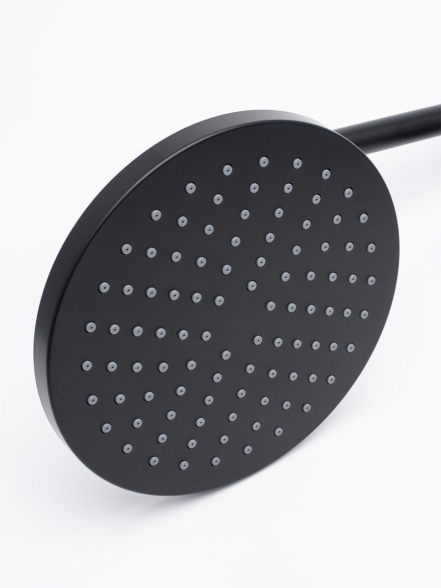 AQM 8001MB Душевая система для душа со смесителем, Матовый Чёрный