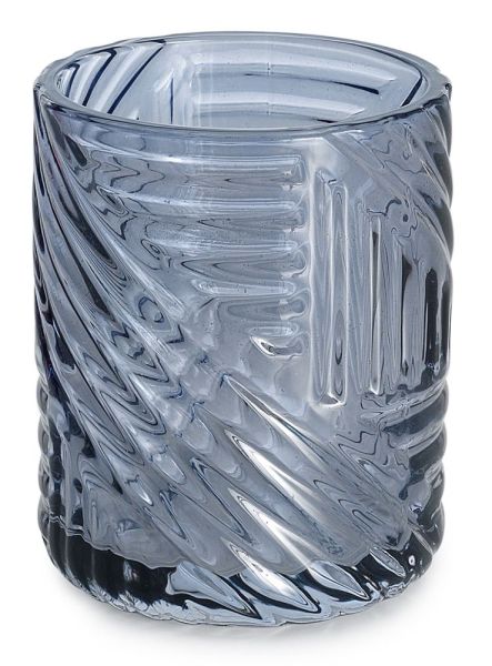 Gedy Corinne, настольный стеклянный стакан, цвет голубой