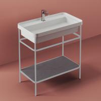 Artceram FUORI SCALA Металическая структура 40x57хh83см для раковины Fuori Scala rettangolare 60, цвет: белый матовый