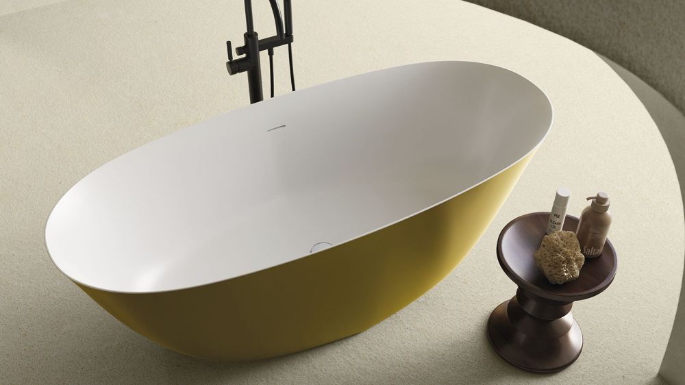 Zenon Covadonga R, овальная ванна из искусственного камня Solid Surface, 180x80xh57,5 см, цвет белый матовый, артикул 4000.000.000.000.31779