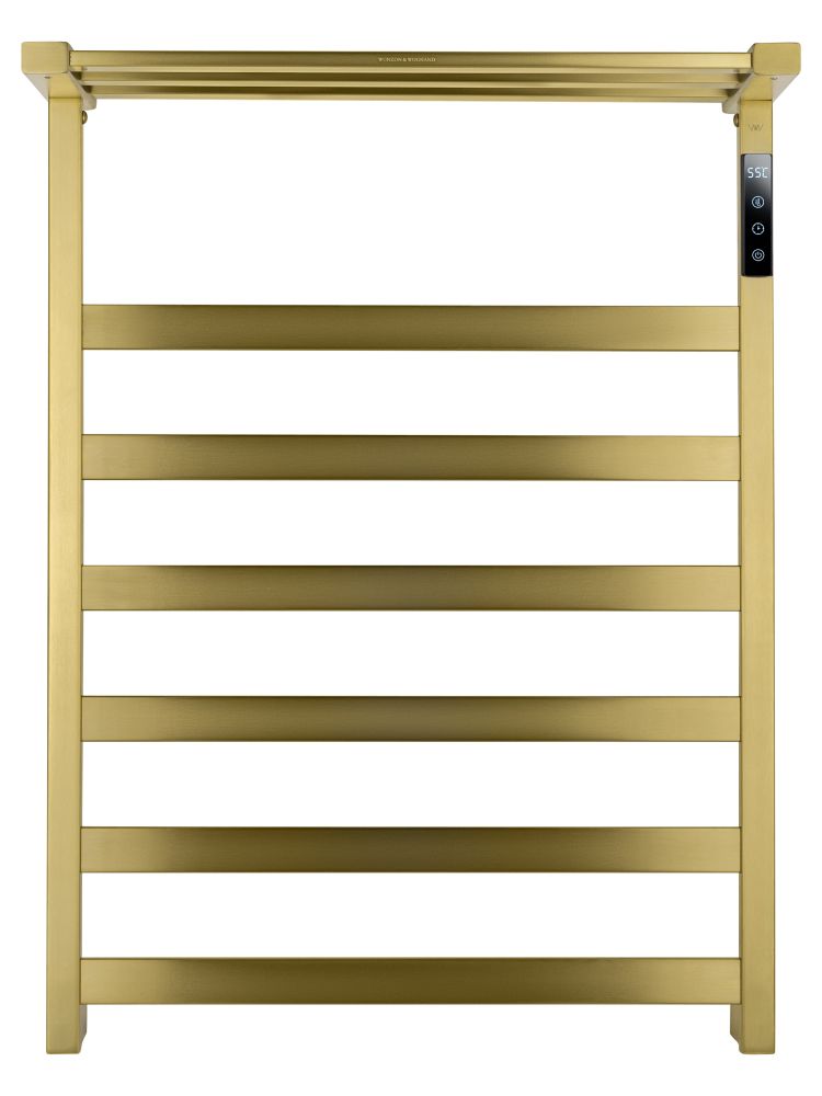Полотенцесушитель электрический WONZON & WOGHAND FRANKFURT, Брашированное золото (WW-A1026-BG)