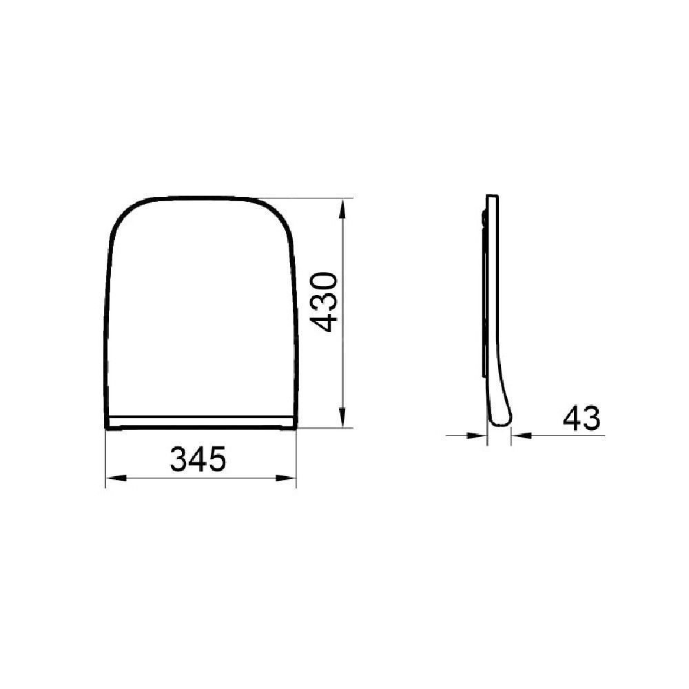 Сиденье с крышкой и микролифтом GURAL Nova Slim