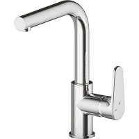 CISAL Смеситель однорычажный на 1 отверстие для кухни,с поворотным изливом 190 мм, цвет хром