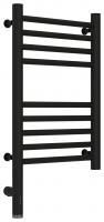 Полотенцесушитель электрический "БОГЕМА 3.0" прямая 500х300 / МЭМ левый (Матовый чёрный)