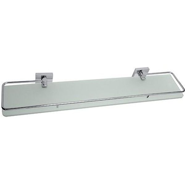 Полочка BETA с рельсами, стеклянная 600мм