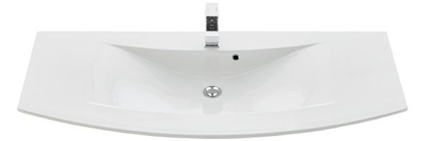 Marlin 3040city, раковина керамическая 121 см, цвет белый, артикул CITYKD120