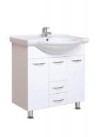 Тумба Onika Моника 75 напольная, белая (ум. Байкал 75)