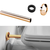 KERASAN Соединение для смыва к напольному унитазу d=40мм, цвет золото