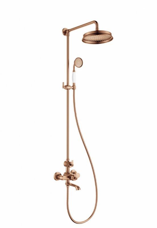 Душевая стойка со смесителем и изливом CEZARES LIBERTY-F-CVD арт. LIBERTY-CVD-BR, артикул LIBERTY-CVD-BR