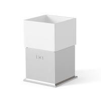 DEVON Cube Стакан настольный, цвет белый/хром