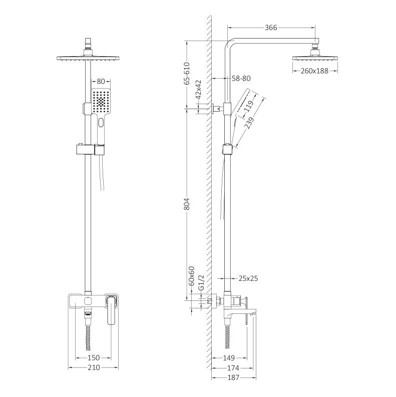 Душевая система Timo Torne SX-4320/17 золото матовое, артикул SX-4320/17